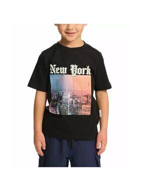 NEW Sovereign Code - XS ( 5/6) Boys Kids Short‎ Sleeve New York T-Shirt Black
